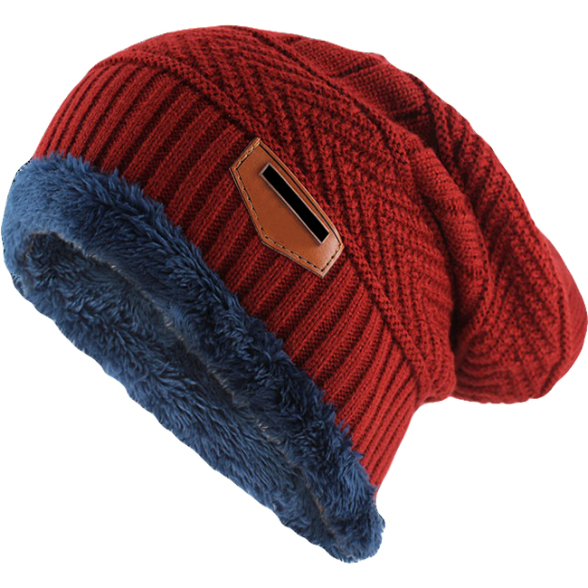 Fashion Colorful Knitted Hats Thick Warm Soft Cotton Knitted Bonnet Beanie