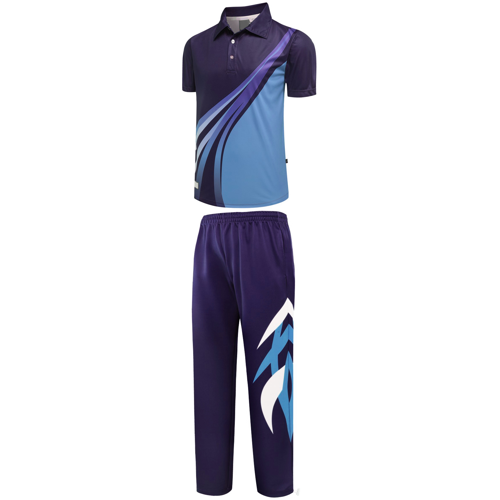 Breathable Custom logo Cricket Uniform Set 