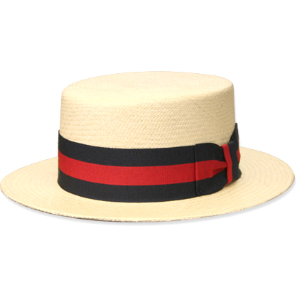 Straw Boater Skimmer Hats