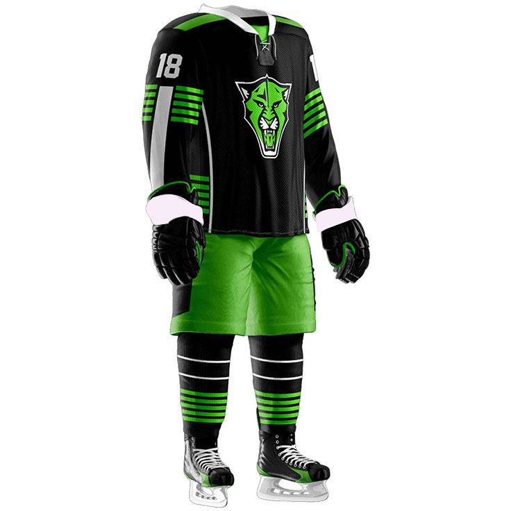 100% Polyester Sublimated Ice Hockey Uniform