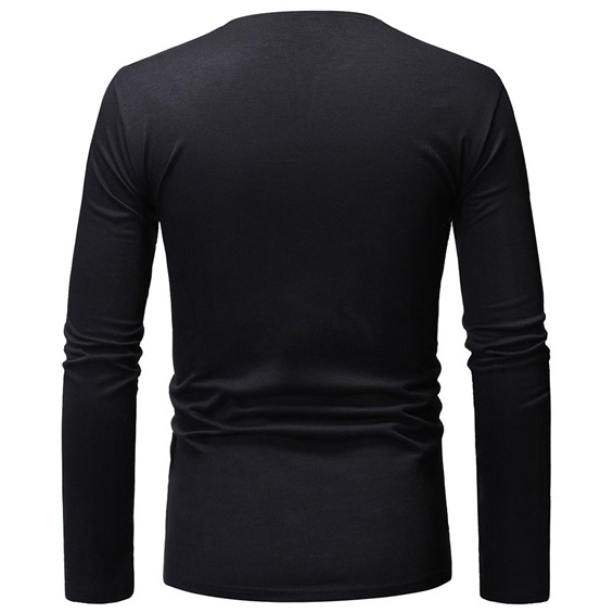 Black V-Neck Sublimated T-Shirt