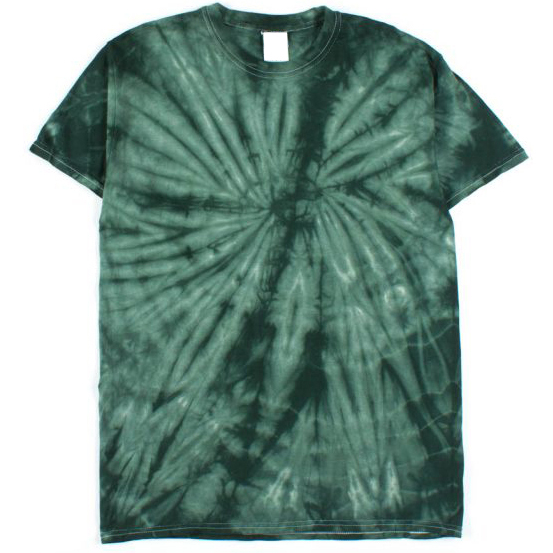 Green Tie Dye Sun Effect T-Shirt