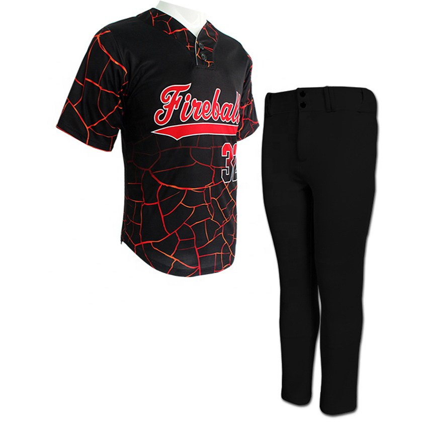 Sublimation Printed Custom Baseball Uniform