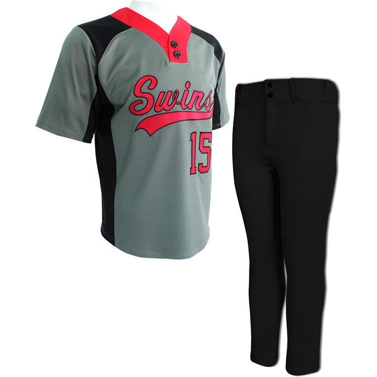 V-Neck Pullover Baseball Uniform Set