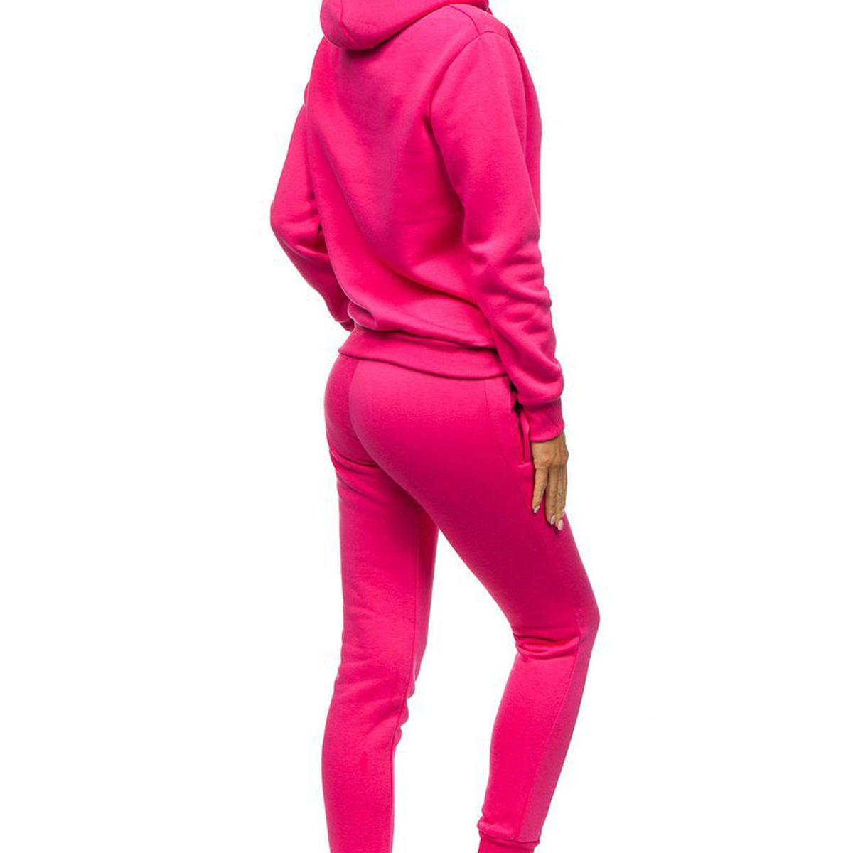 Women Pink Slim Fit Tracksuits