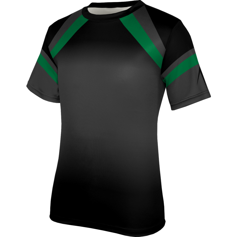 Women Black Colorblock Printed Tennis T Shirt