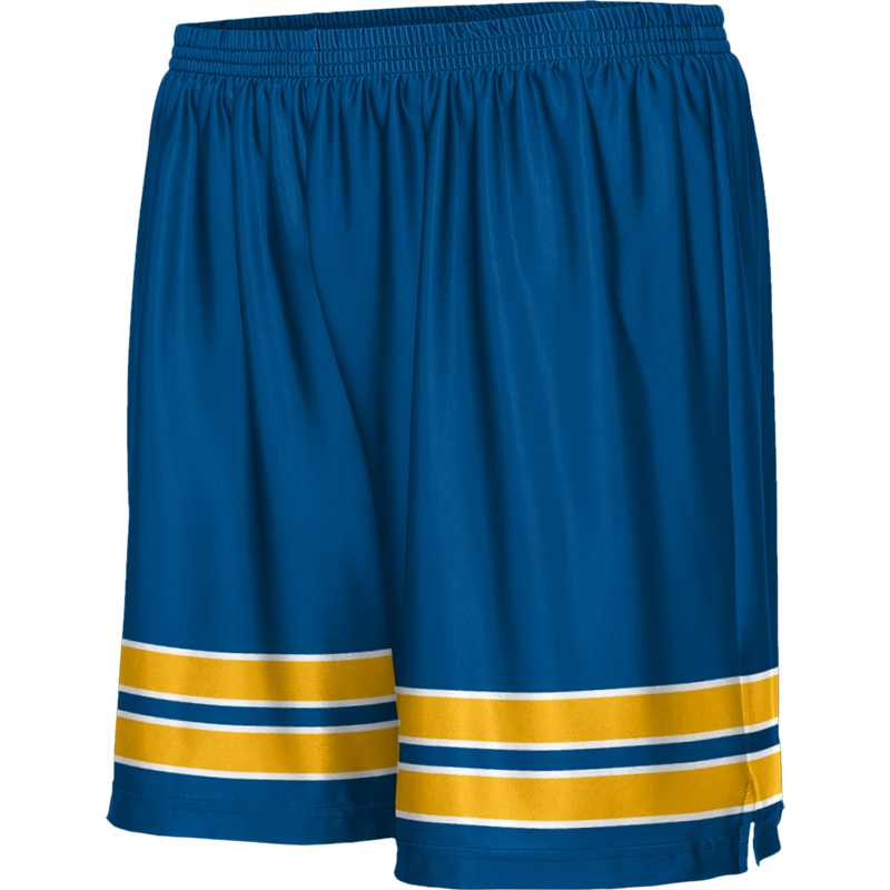 Blue Colorblock Printed Tennis Wear Shorts