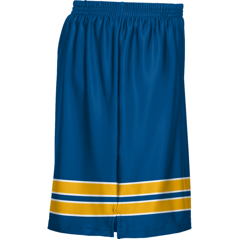Blue Colorblock Printed Tennis Wear Shorts