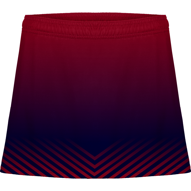 Women Blue & Red Tennis Wear Skirt