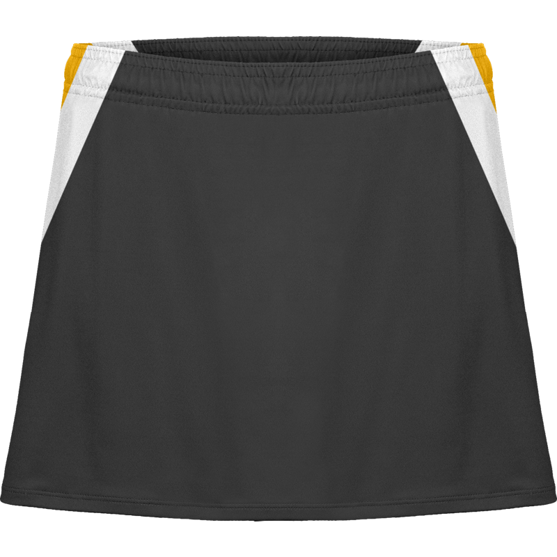 Women Grey & Yellow Colorblocked Tennis Wear Skirt