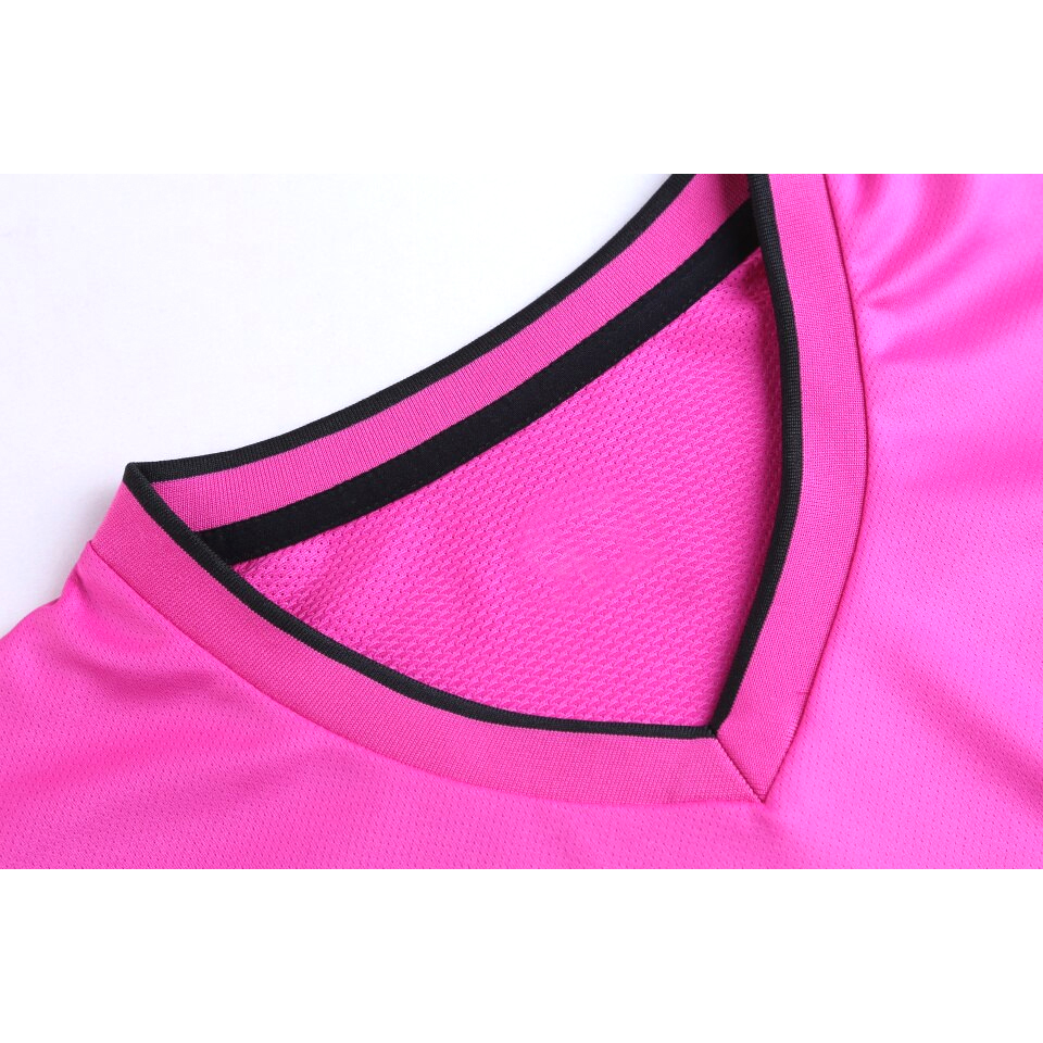 Women Pink & Black Volleyball Uniforms