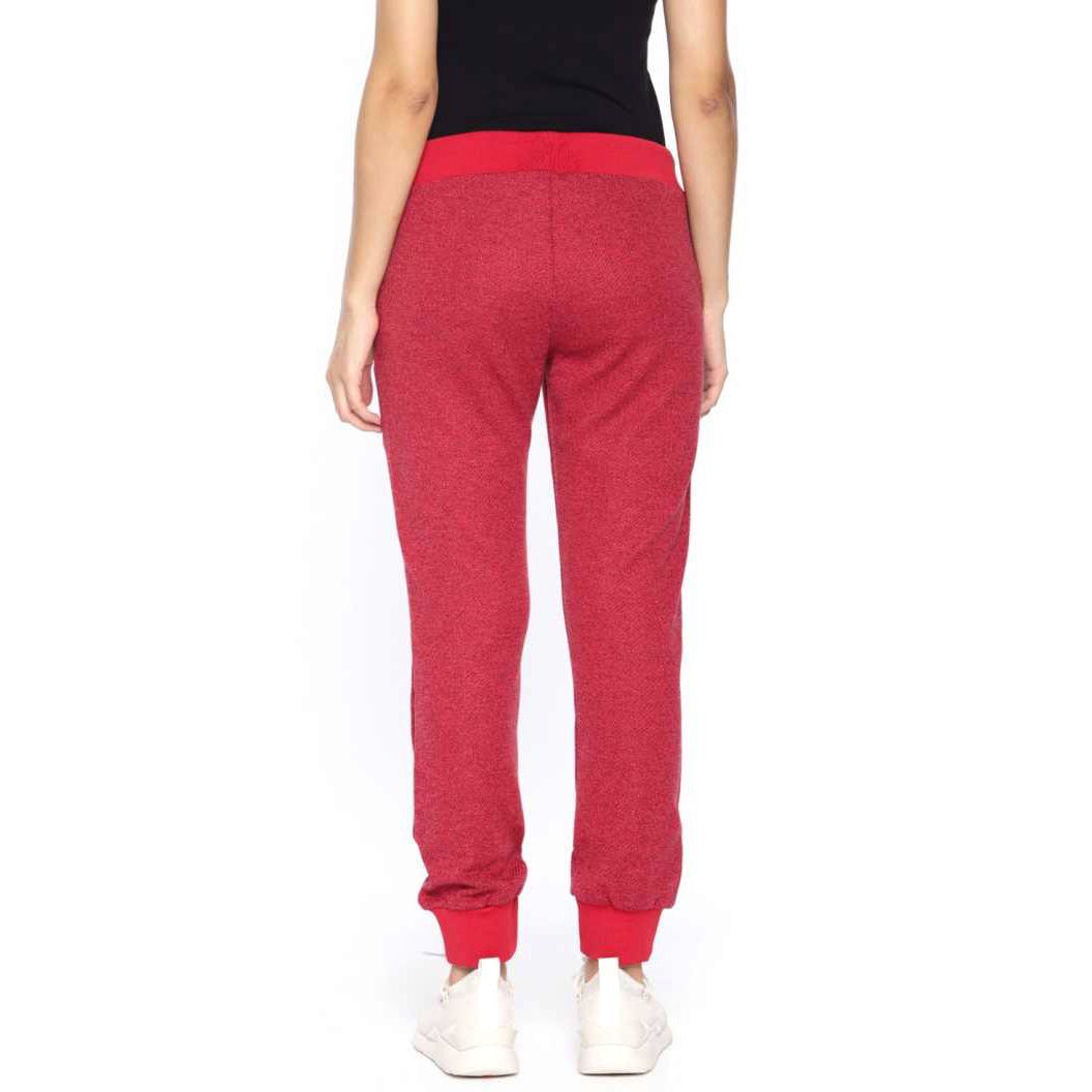Solid Red Track Pants