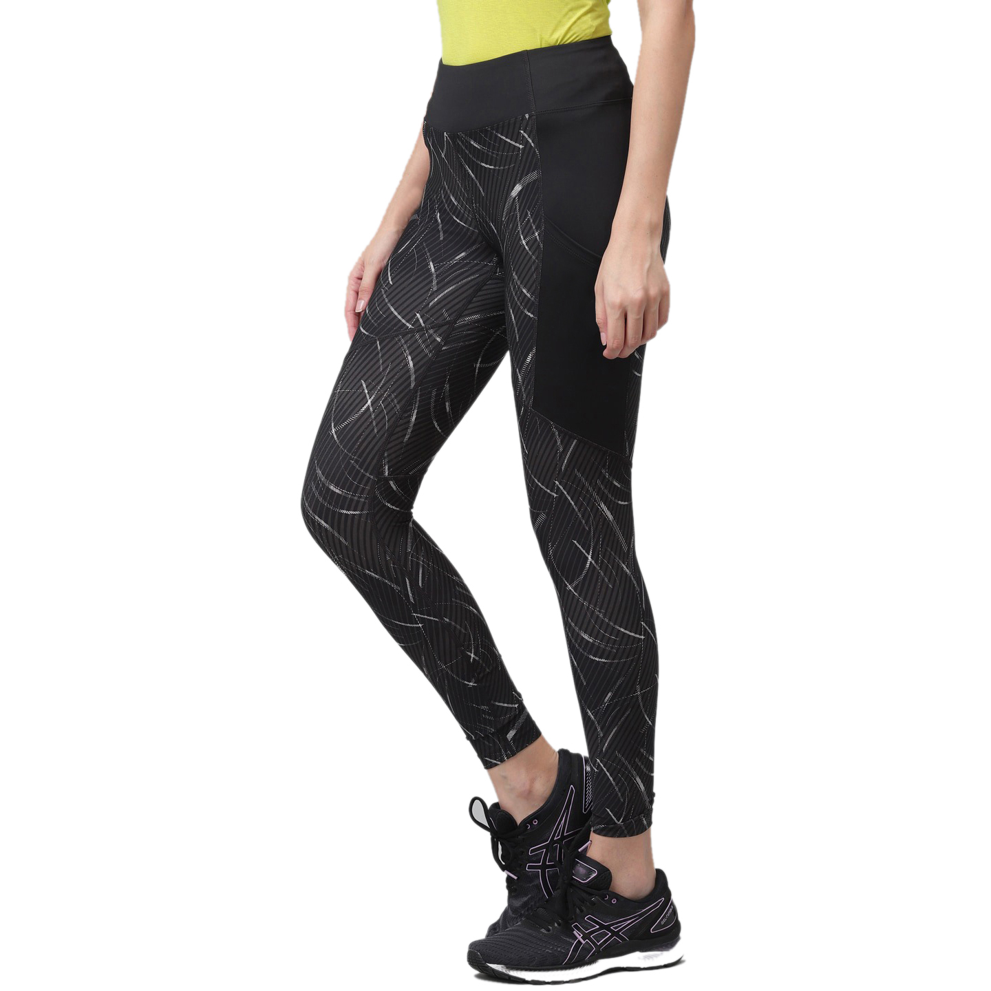 Black Printed Leggings