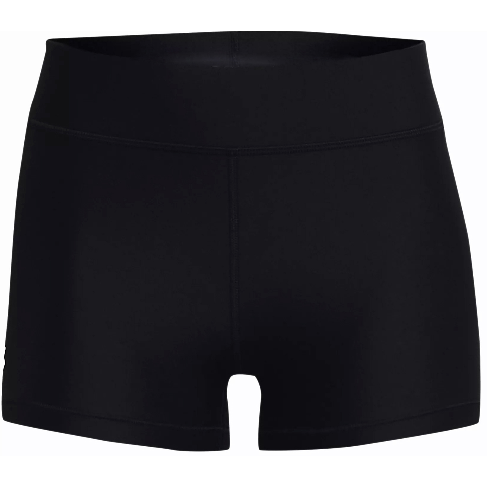 Black Mid Rise Sporty Shorts