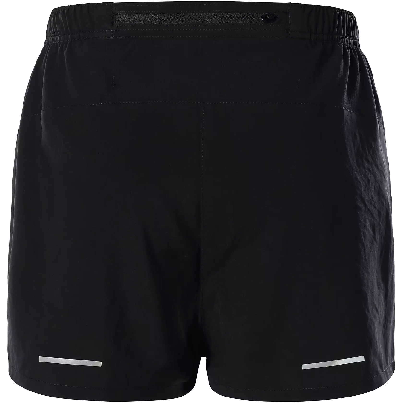 Solid Black Regular Fit Gym Shorts