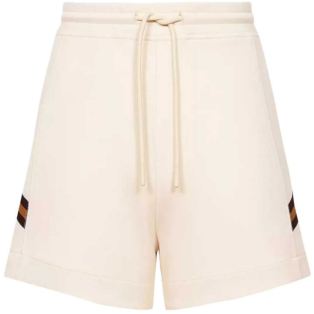 Ivory Jersey Gym Shorts